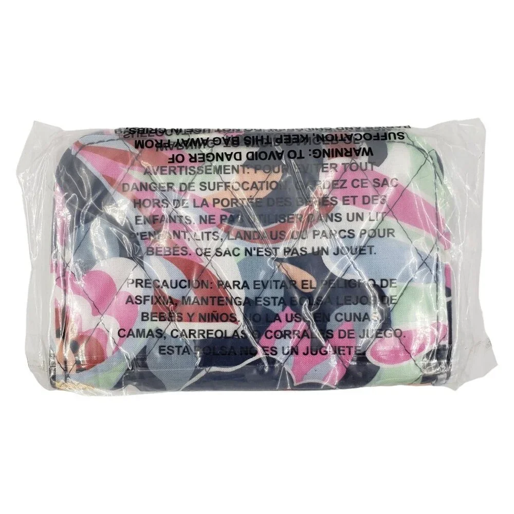 Vera Bradley RFID Bifold‎ Wallet Mod Paisley Multicolored Retro Boho Floral NEW - Picture 7 of 8